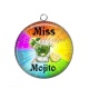 Pendentif Cabochon Argent - miss mojito