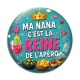 Cabochon Verre -  ma nana c'est la reine de l'apéro