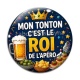 Cabochon Verre - mon tonton c'est le roi de l'apéro