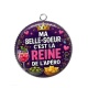 Pendentif Cabochon Argent - ma belle soeur c'est la reine de l'apéro
