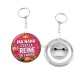 Porte clés décapsuleur - ma nana c'est la reine de l'apéro