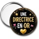 Miroir de poche - une directrice en or
