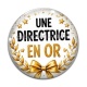 Cabochon Verre - une directrice en or