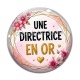Cabochon Verre - une directrice en or