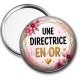 Miroir de poche - une directrice en or